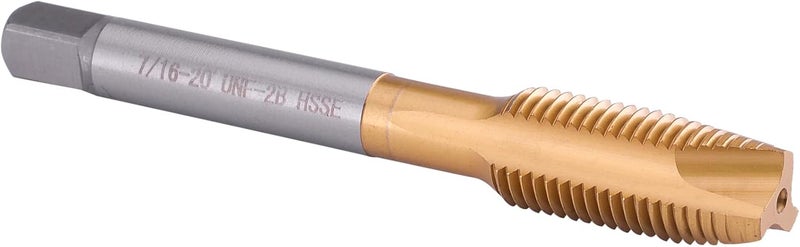 Burkit 7/16"-20 UNF لولب نقطة لولبية، طقم لولبي مغطى بطبقة من التيتانيوم HSS 7/16 × 20 UNF - Image 1
